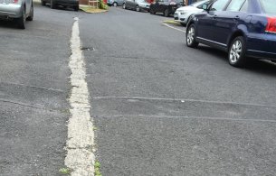 Unfinished road in Housing estate