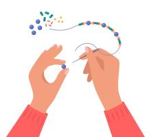 Summer Stars Bracelet Making