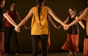 Carla Fazio Dance Project Dancers holding hands
