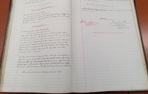 Dún Laoghaire Minute Book_Treaty 1921