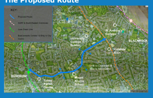 Taney Road Proposed route for Active Travel Improvements 