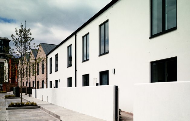 George's Place, View of long units