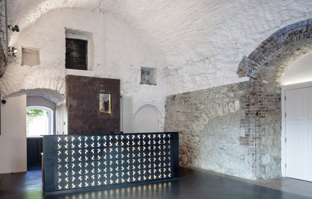 Goats Castle, Reception Desk, DLR Architects