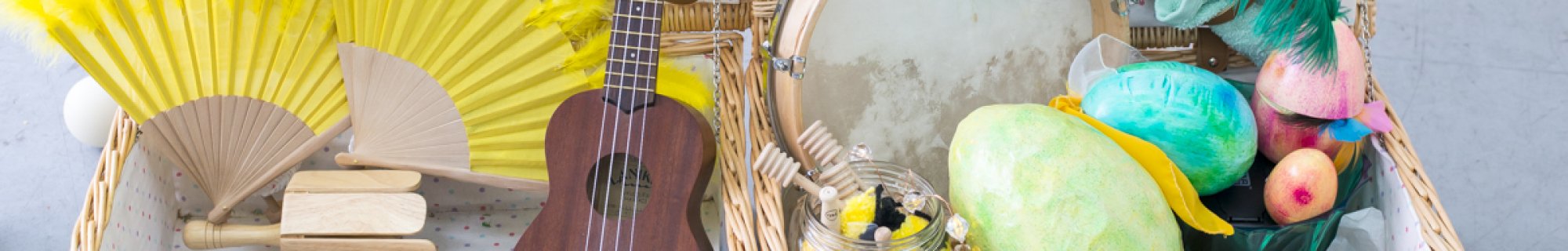 Image of picnic with musical instruments