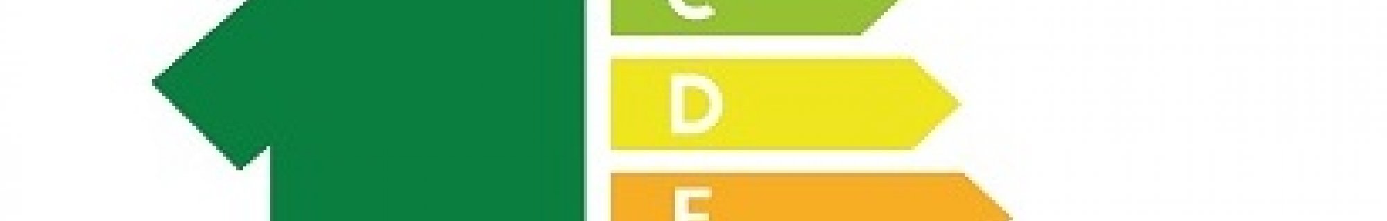 House with energy rating scale