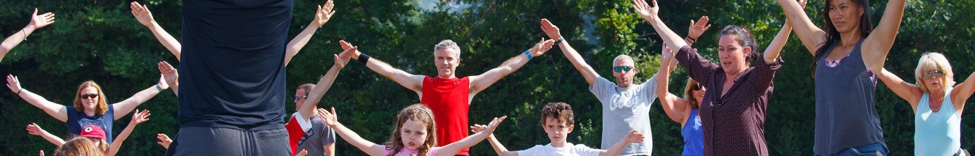 people dancing in Cabinteely Park