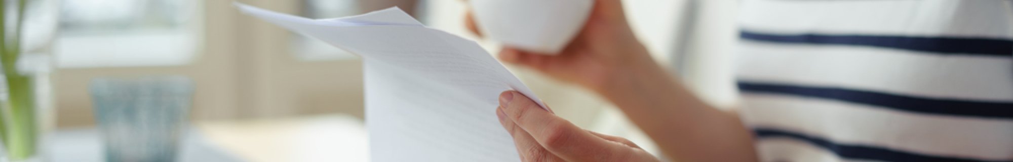 Reading a letter