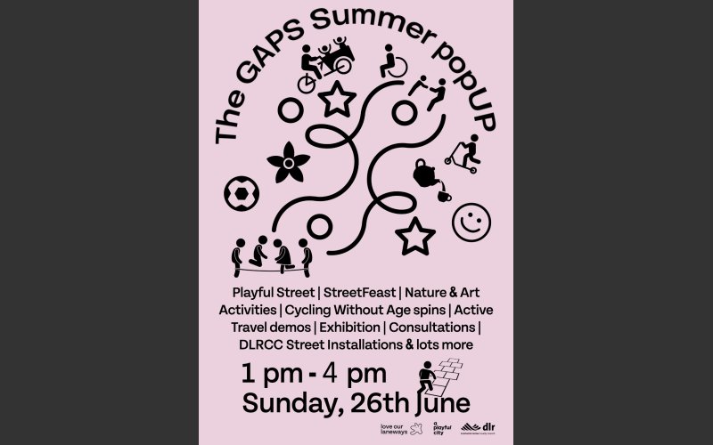 The Gaps community day poster for 26th June 2022