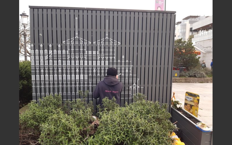New Mural Completed On The Tourism Kiosk On The Site Of The Original Pavilion Theatre