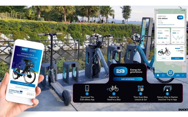 dlr partners with ESB to launch eBike Pilot Project for Dublin Commuter Hubs