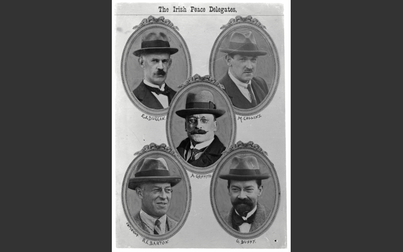 The Irish Peace Delegates. Credit: RTÉ Archives