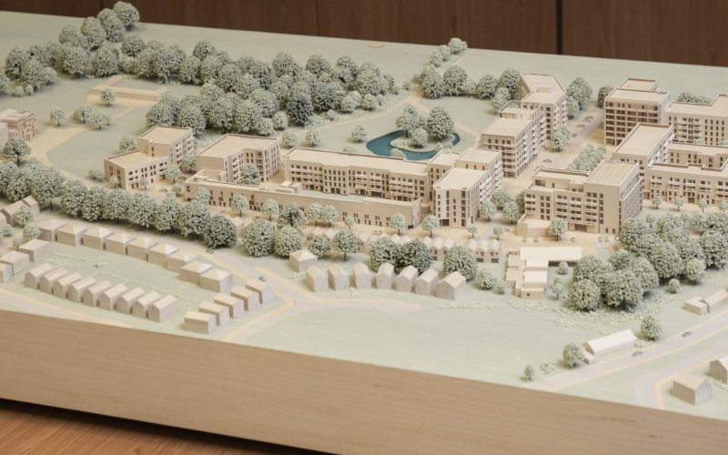 A model of the proposed 597 home development in Shanganagh, Co. Dublin.