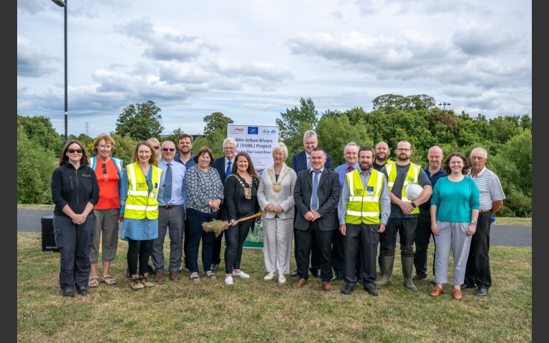Dublin Urban Rivers LIFE Project - Dodder Valley Park Wetland Sod Turning Event