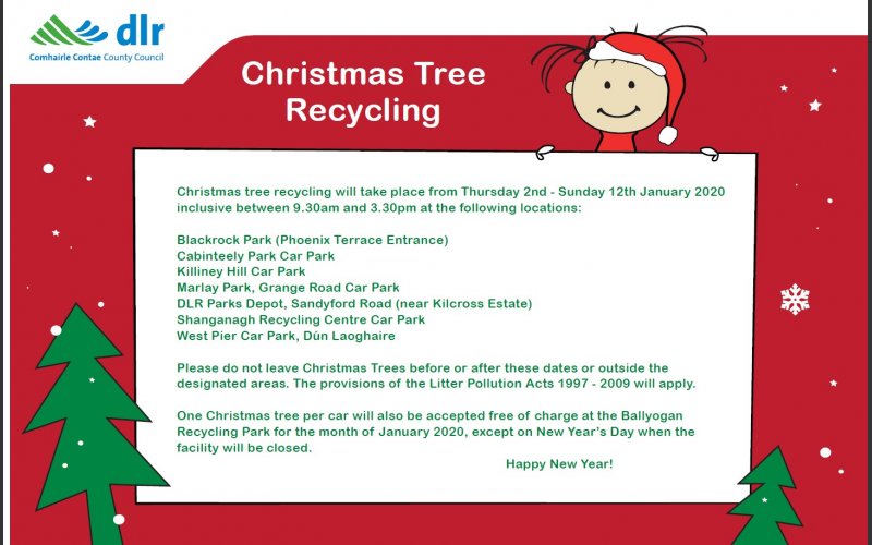 Christmas Recycling 2021 Christmas Tree Recycling 2020 Dun Laoghaire Rathdown County Council