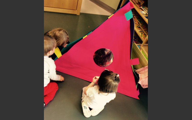 ‘Tetrahedron’ a textile structure that enables children living with complex needs to interact with their peers in a comfortable and safely.