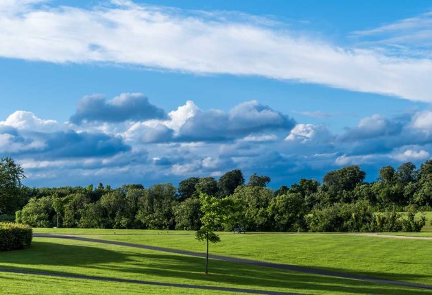 Cabinteely Park Green Grass Blue Sky