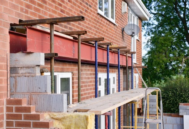 redbrick house extension at rear