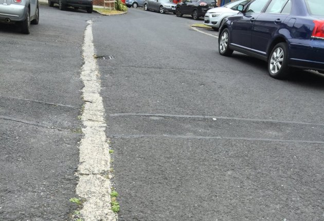 Unfinished road in Housing estate