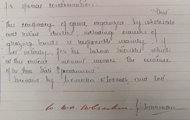 Council minutes from 1922 Meeting