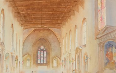 Painting of Chiesa Di San Domenico by Tom Roche.