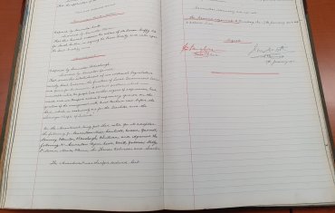 Dún Laoghaire Minute Book_Treaty 1921