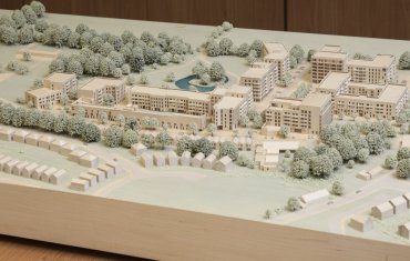 A model of the proposed 597 home development in Shanganagh, Co. Dublin.