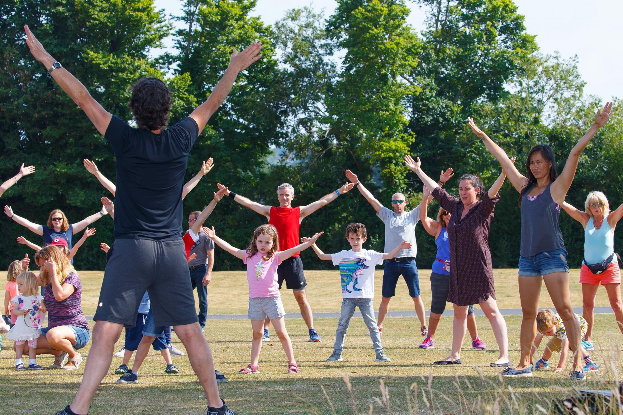 people dancing in Cabinteely Park