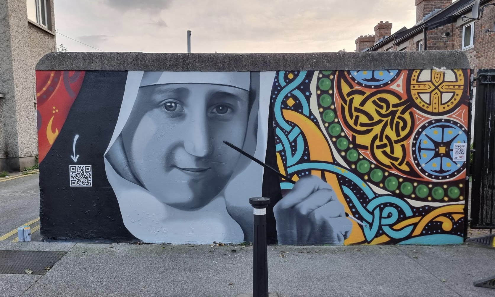 Inkfun Sister Concepta Lynch mural