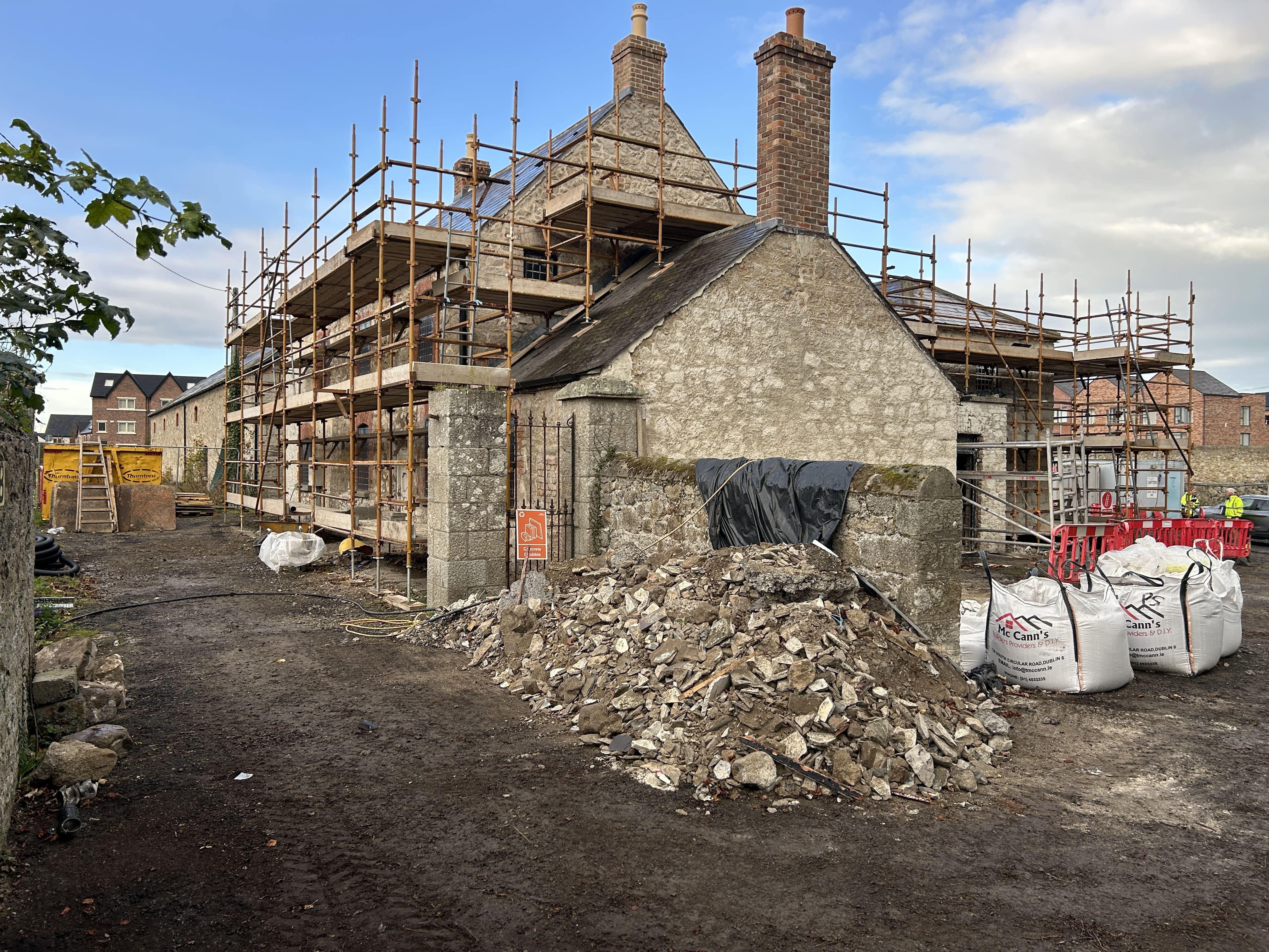 Conservation works _ Lehaunstown Park House