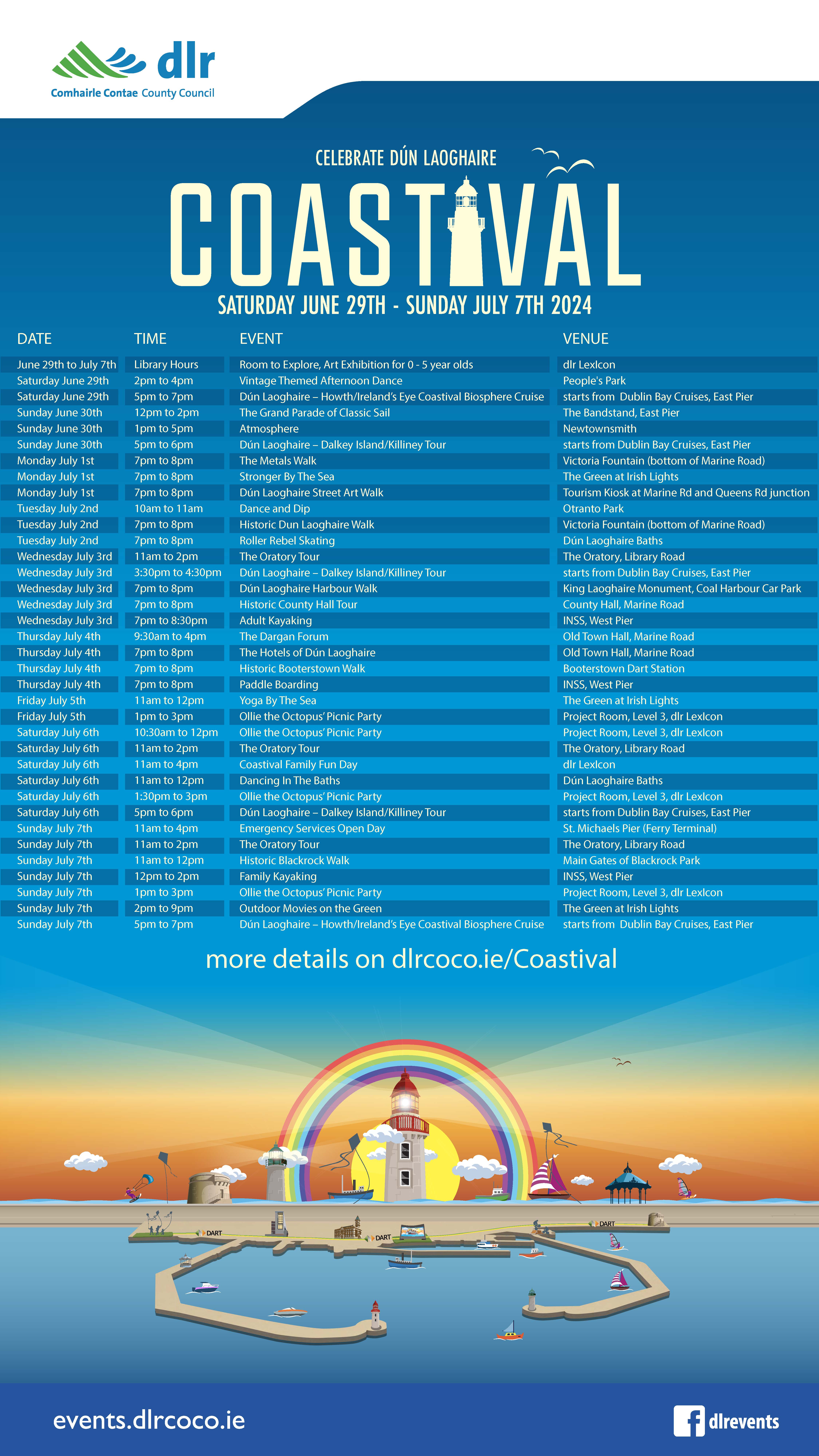  Schedule for Coastival 2024