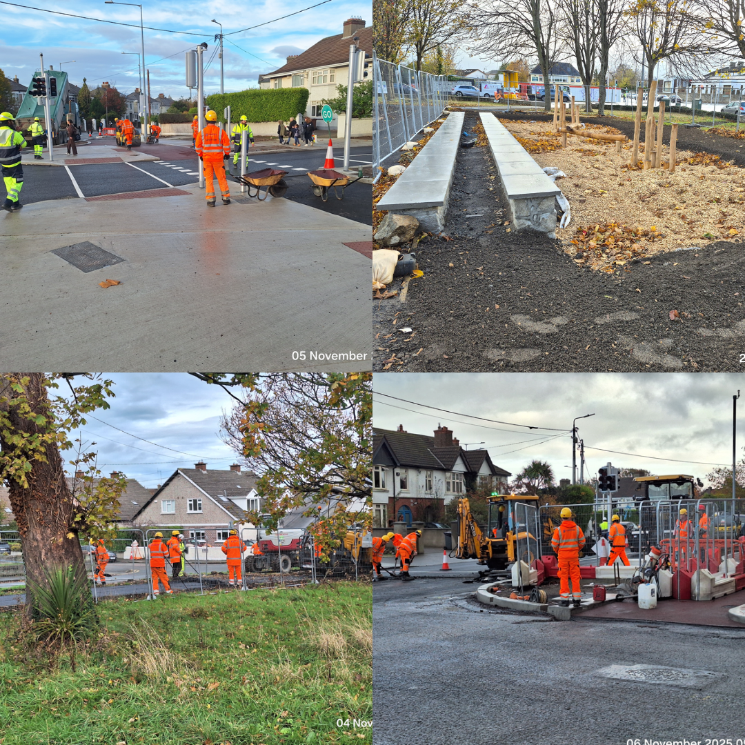 dlr central road work image collage