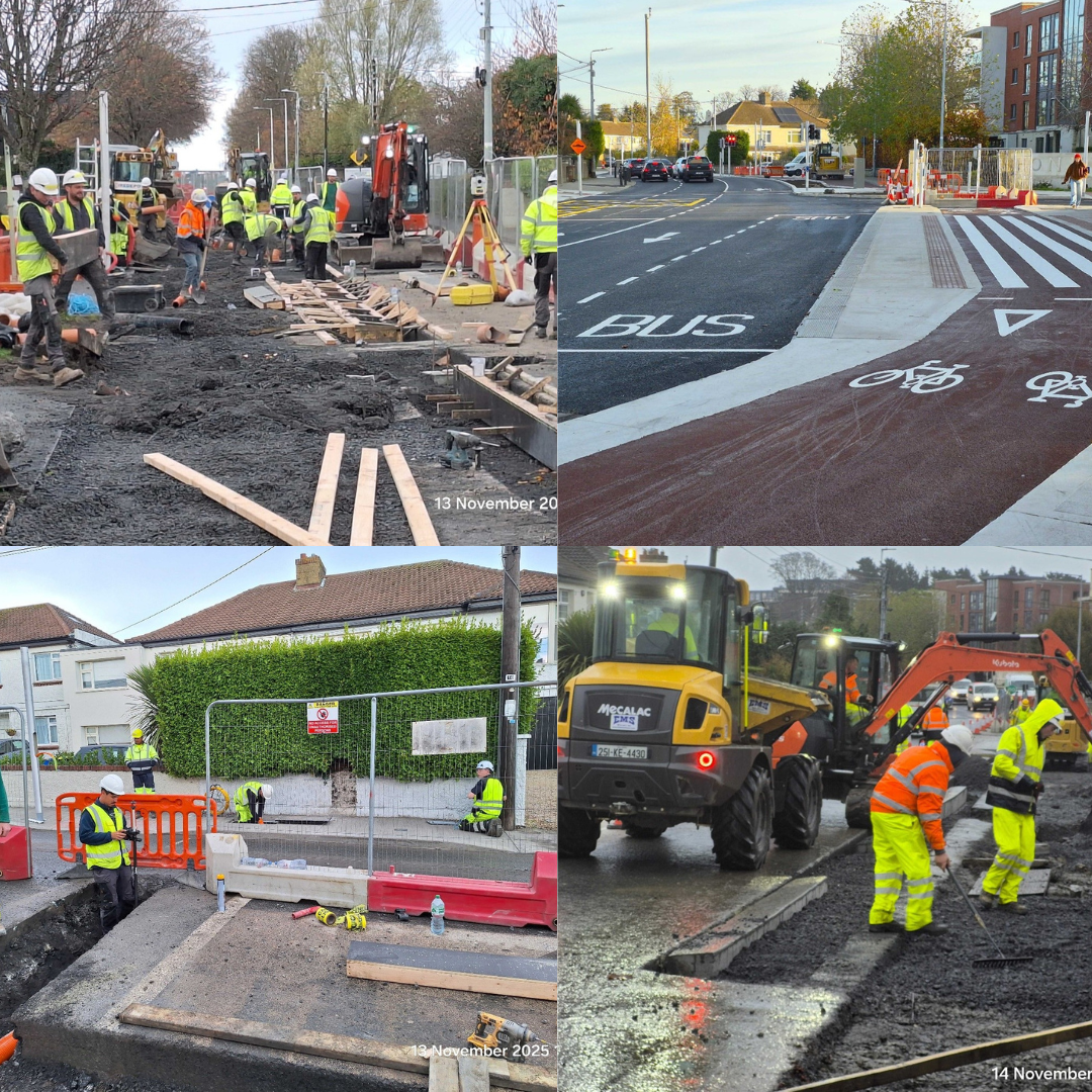 dlr central works on the road image collages