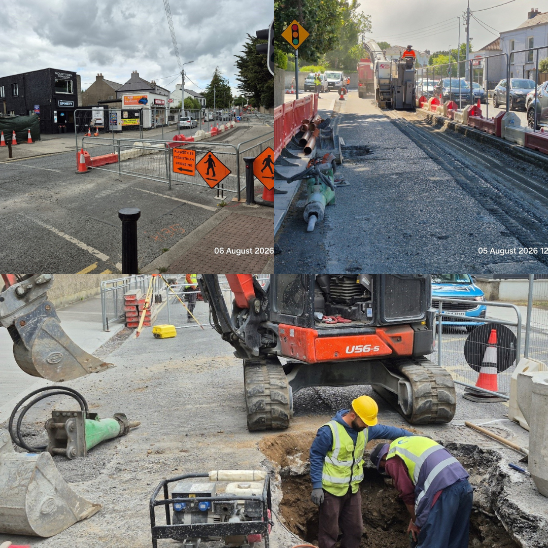 dl central road work picture collage