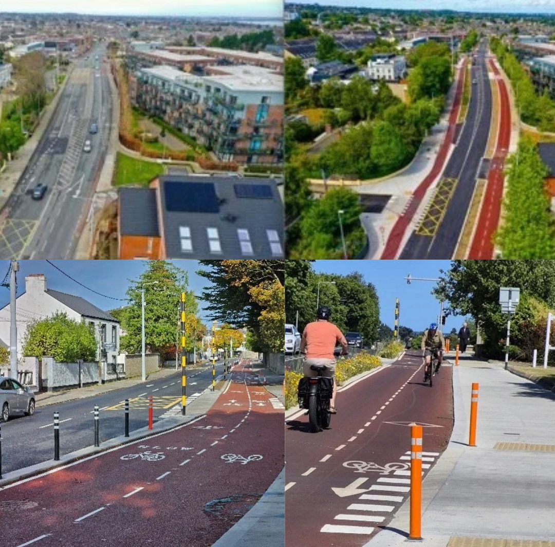 dl central project road works photo collages