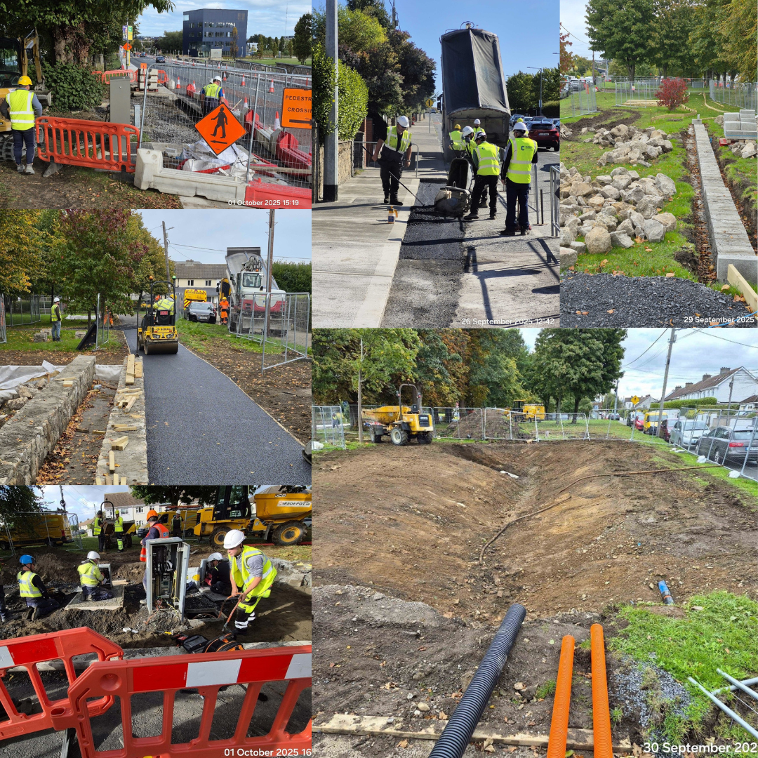 dlr central works on the road image collages
