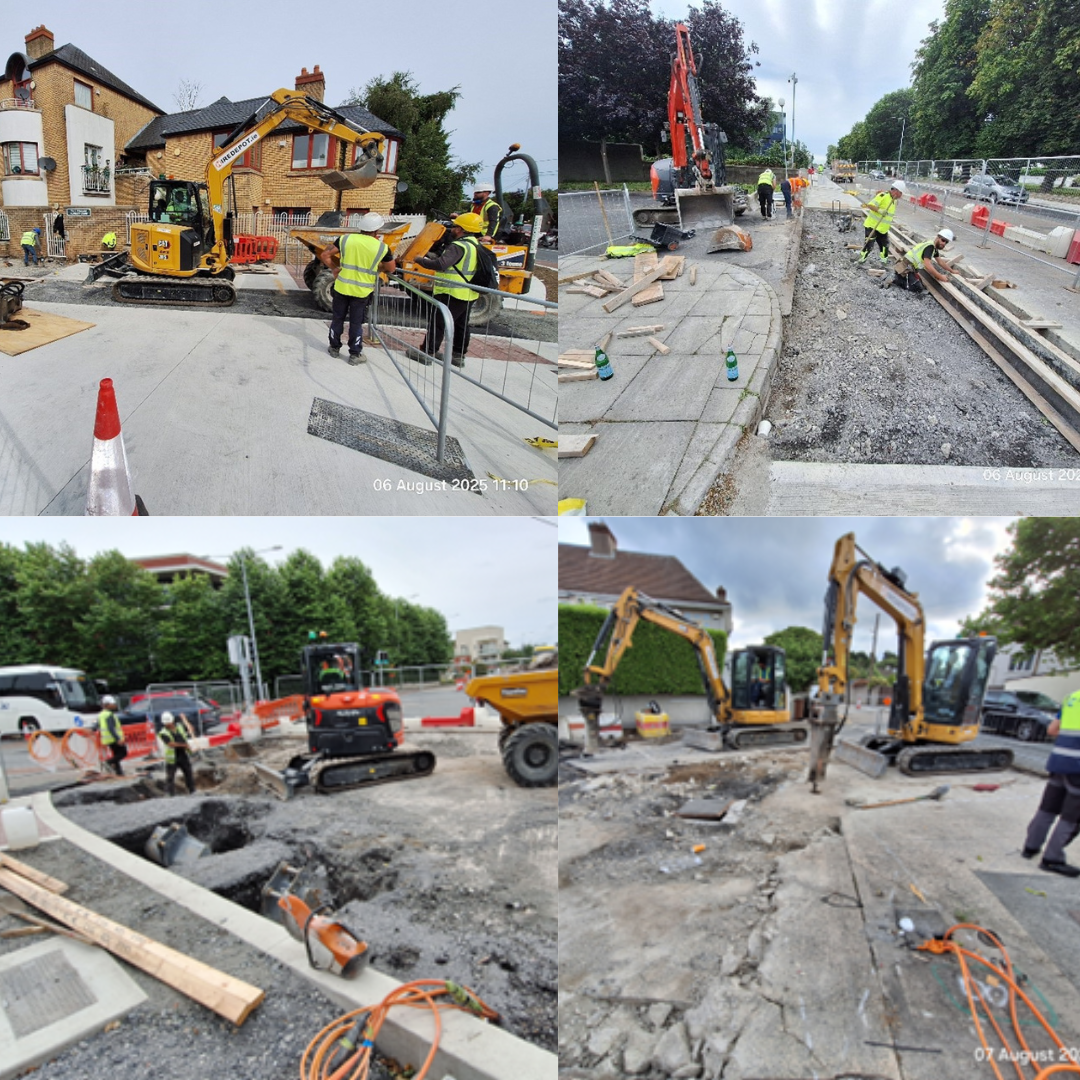 dlr central works on the road image collages