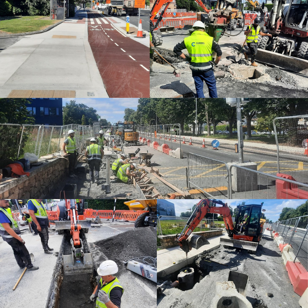 dlr central works on the road image collages