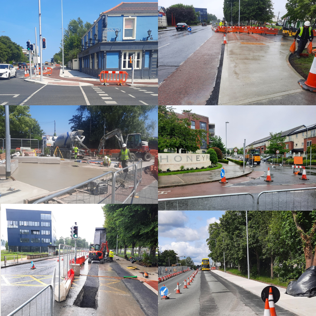 dlr central works on the road image collages