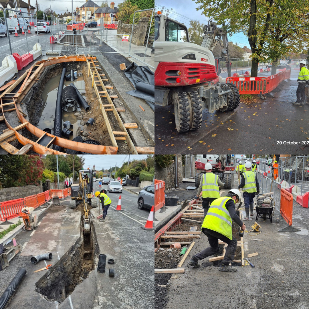 dlr central works on the road image collages