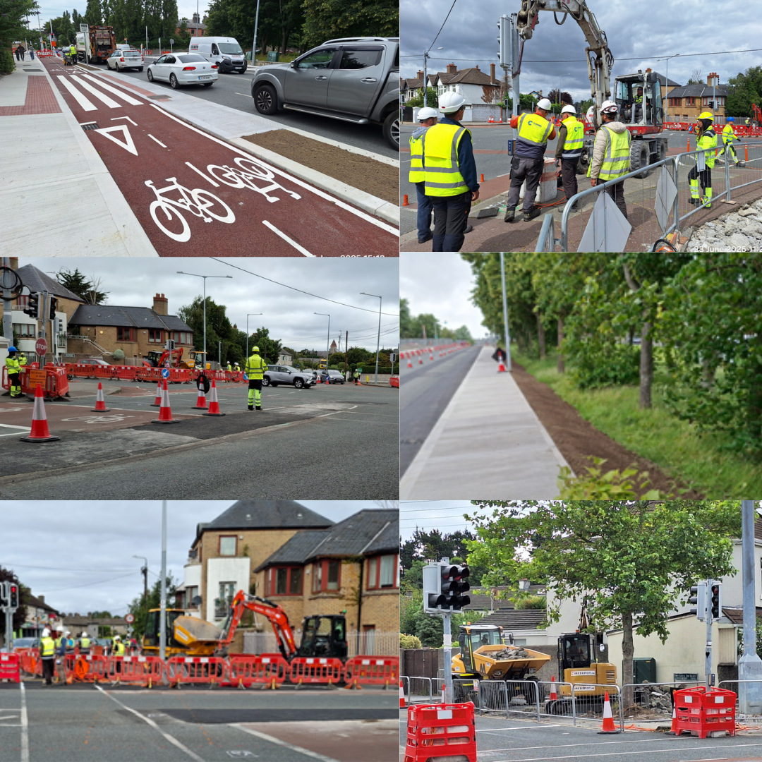 dlr central works on the road image collages