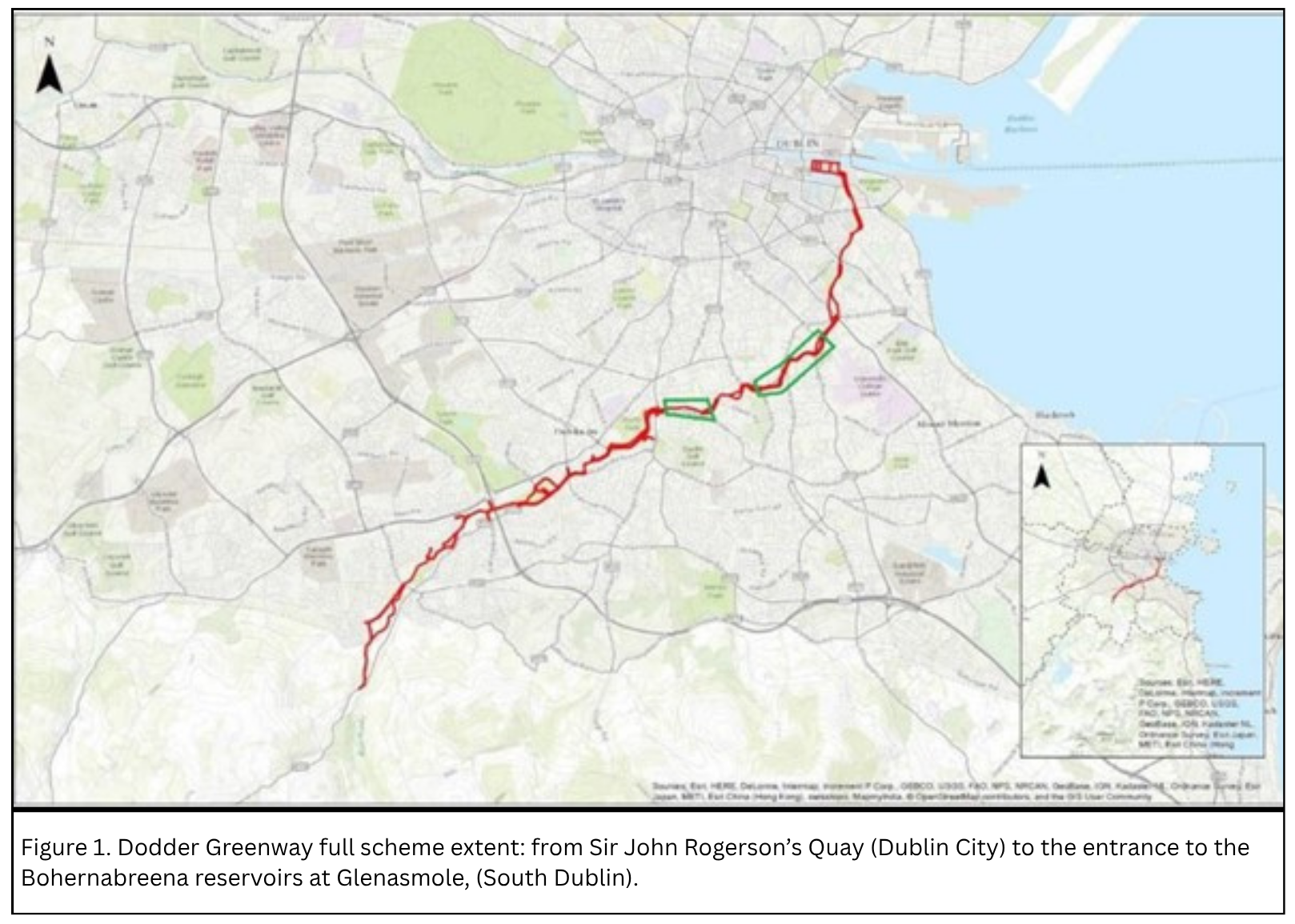 dodder greenway scheme map 