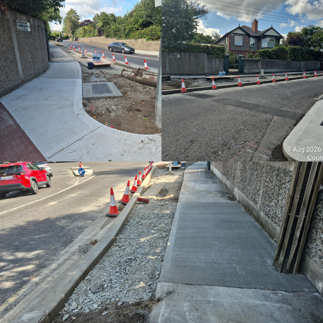 road works photo collage