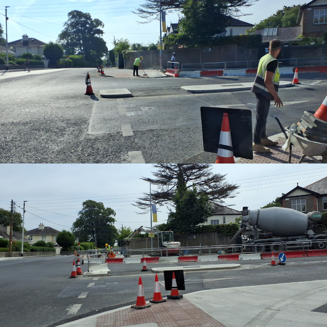 collages of road works