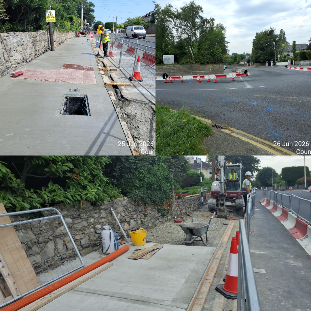 collages of roadworks