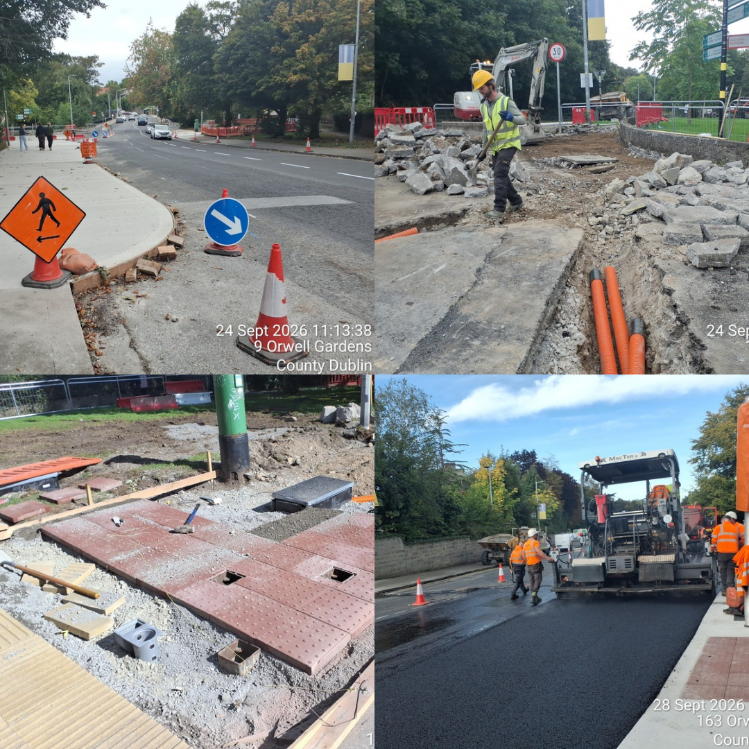 road works images for Dodder Greenway