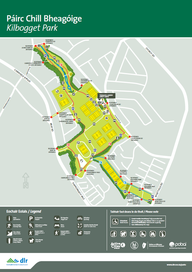 Map of Kilbogget Park