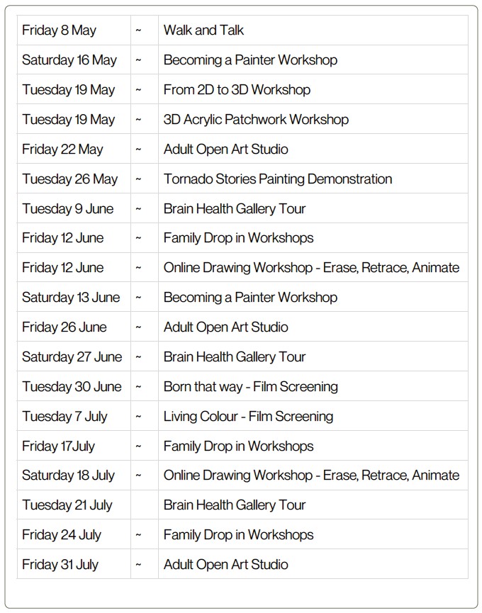 calendar of events