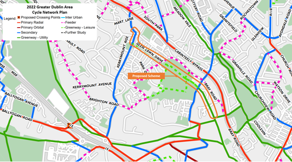2022 Greater Dublin Area, Cycle Network Plan 