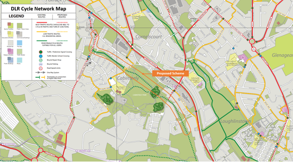 DLR Cycle network map 