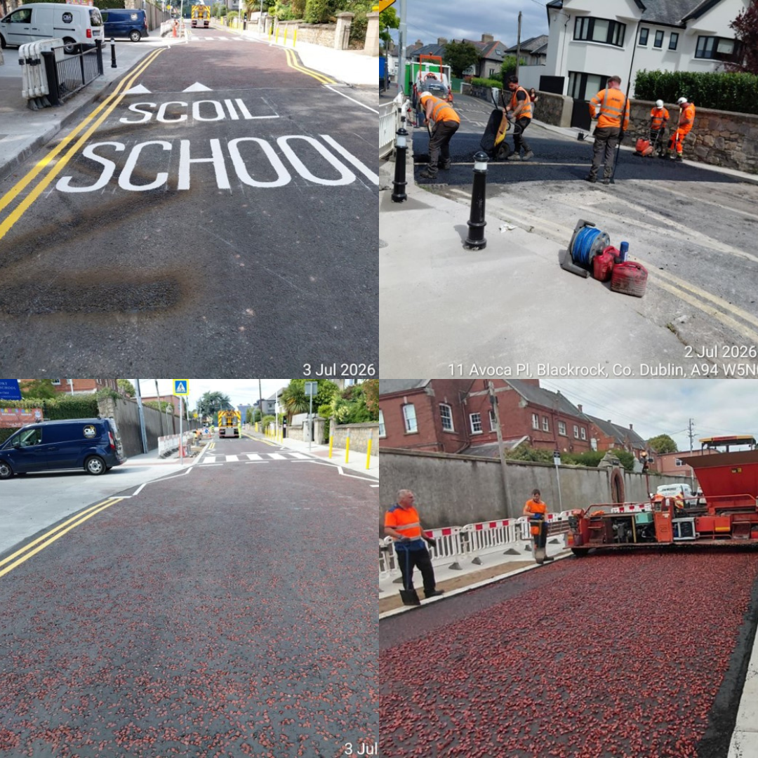 road work collage